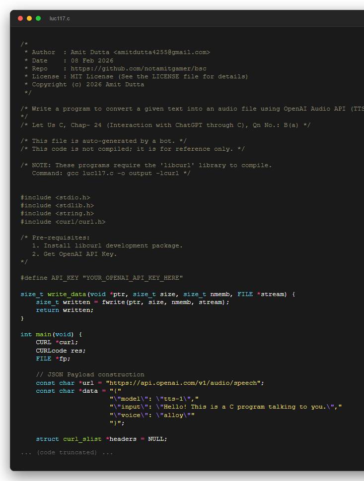Write a program to convert a given text into an audio file using OpenAI Audio API (TTS).